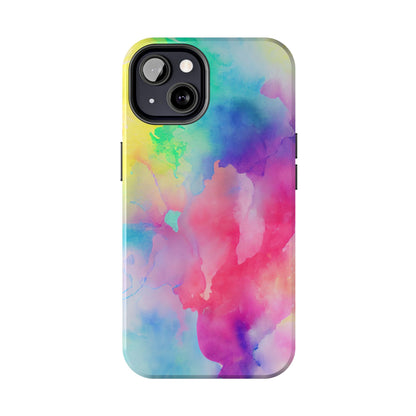 Pastel Watercolor Dream iPhone Case – Slim Profile, Glossy Finish