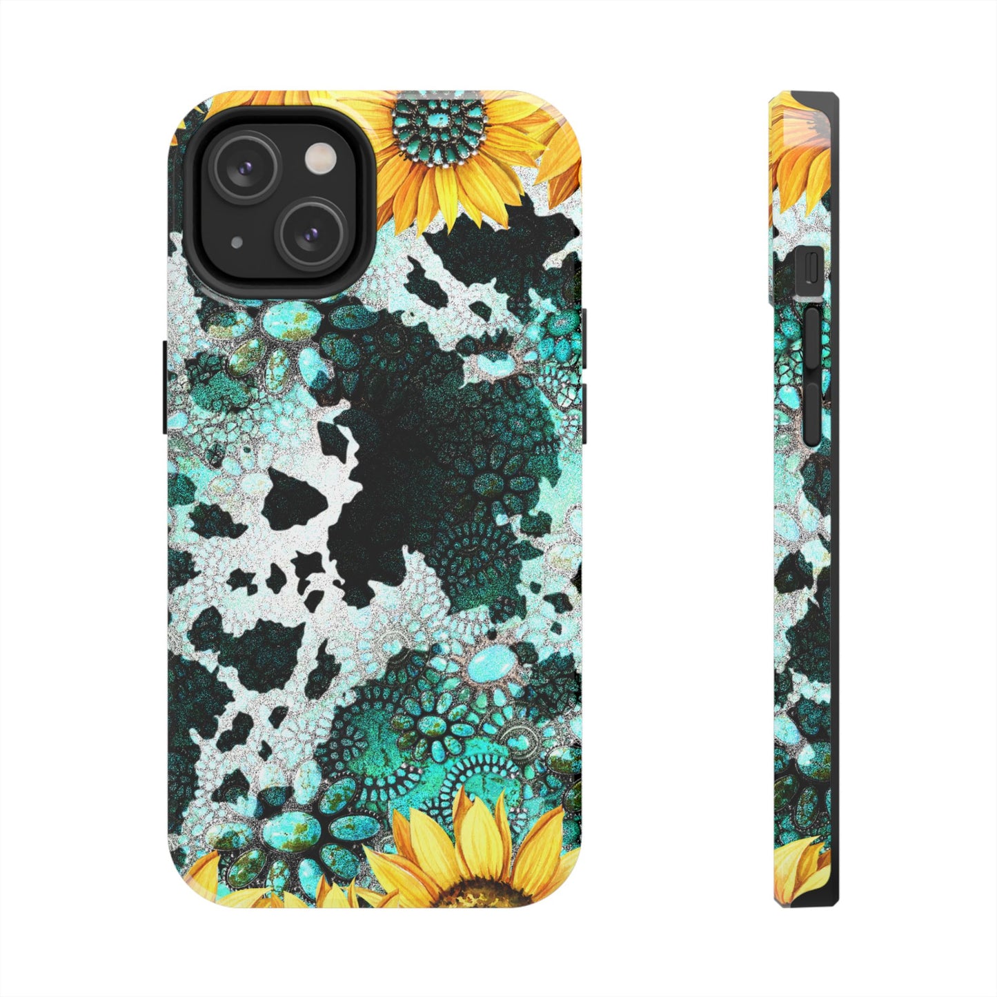 Boho Turquoise Sunflower Lace - iPhone Series Case