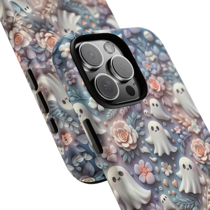 Ghosts Flowers Phone Case - Enchanting Ethereal Aesthetic