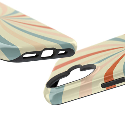 Retro Swirl MagSafe iPhone Case – Durable, Vintage-Inspired Design with Dual-Layer Protection