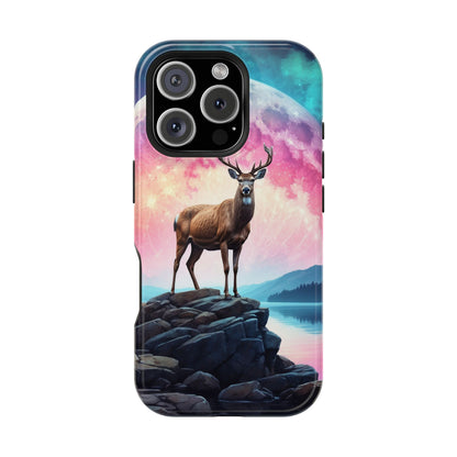 Vibrant Stag in Bloom – MagSafe iPhone Case