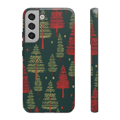 Retro Christmas Trees Pattern - Samsung Galaxy Series Case