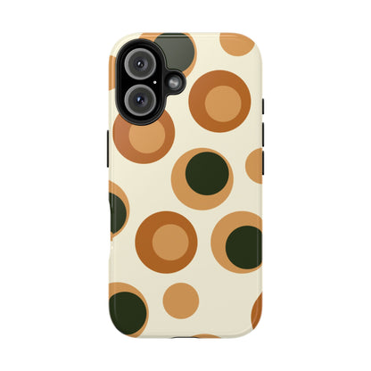 Retro Earthy Circles - iPhone Case