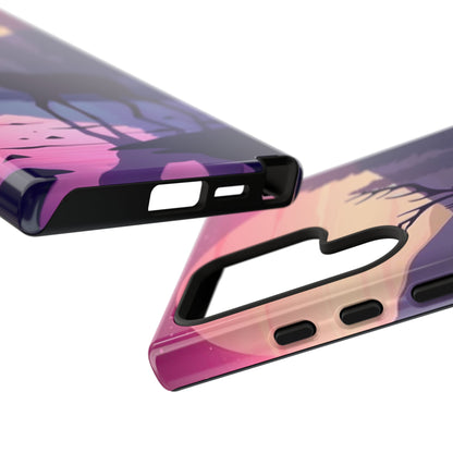 Twilight Elegance: Stag Reflection – Samsung Galaxy Case