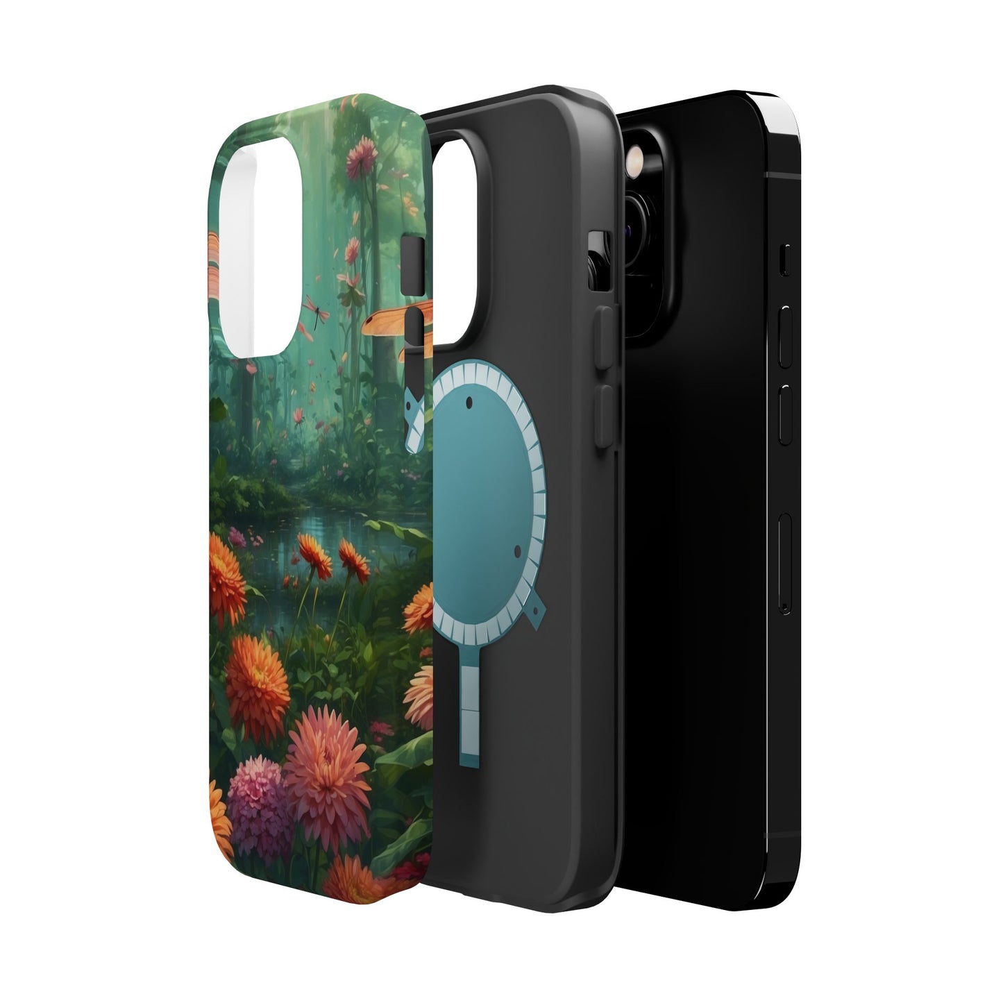 Enchanted Forest Dragonflies & Blossoms – MagSafe iPhone Series Case