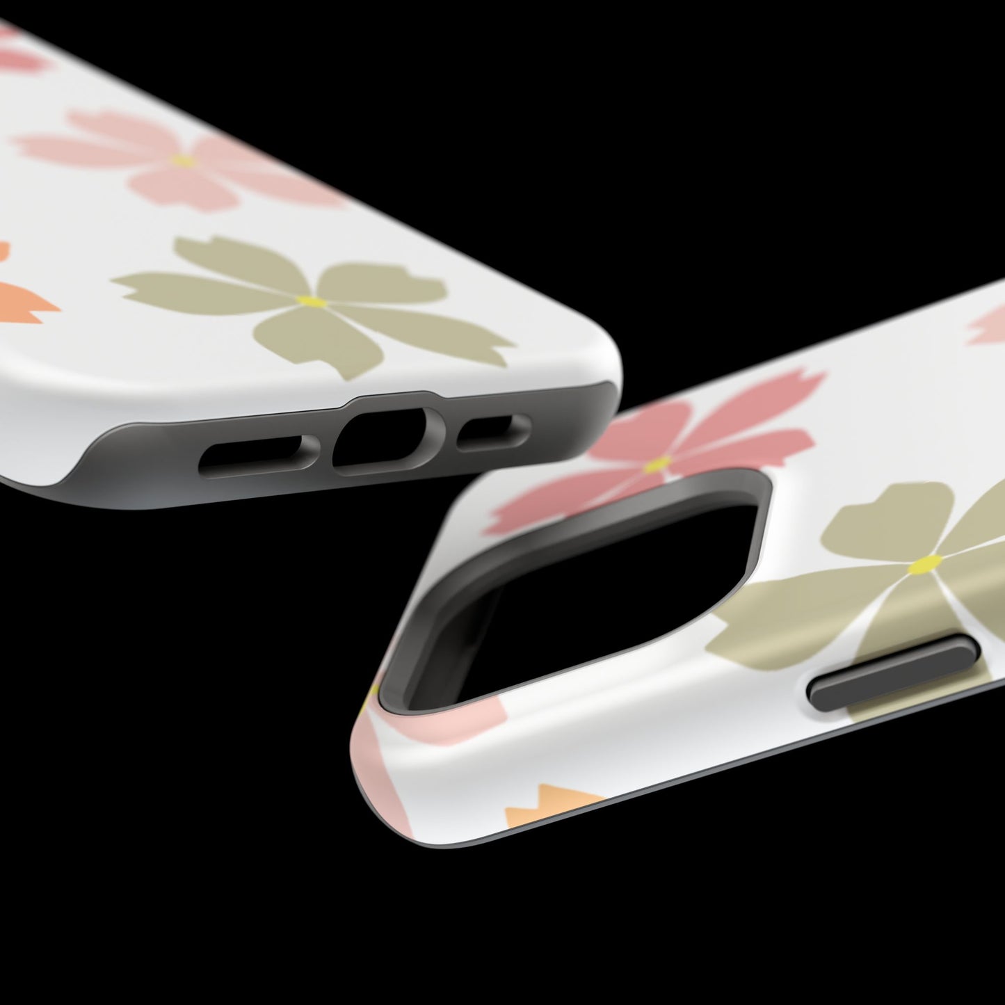 Pastel Sakura Blossom Tough MagSafe iPhone Case – Durable Design with Soft Matte Finish