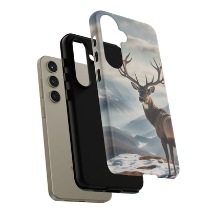 Alpine Majesty: Stag in Snow – Samsung Galaxy Case