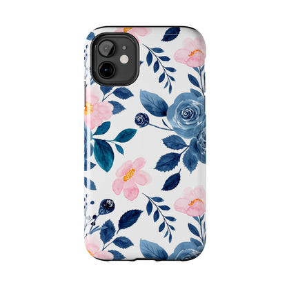 Pastel Garden Charm – iPhone Series Case with Watercolor Flowers