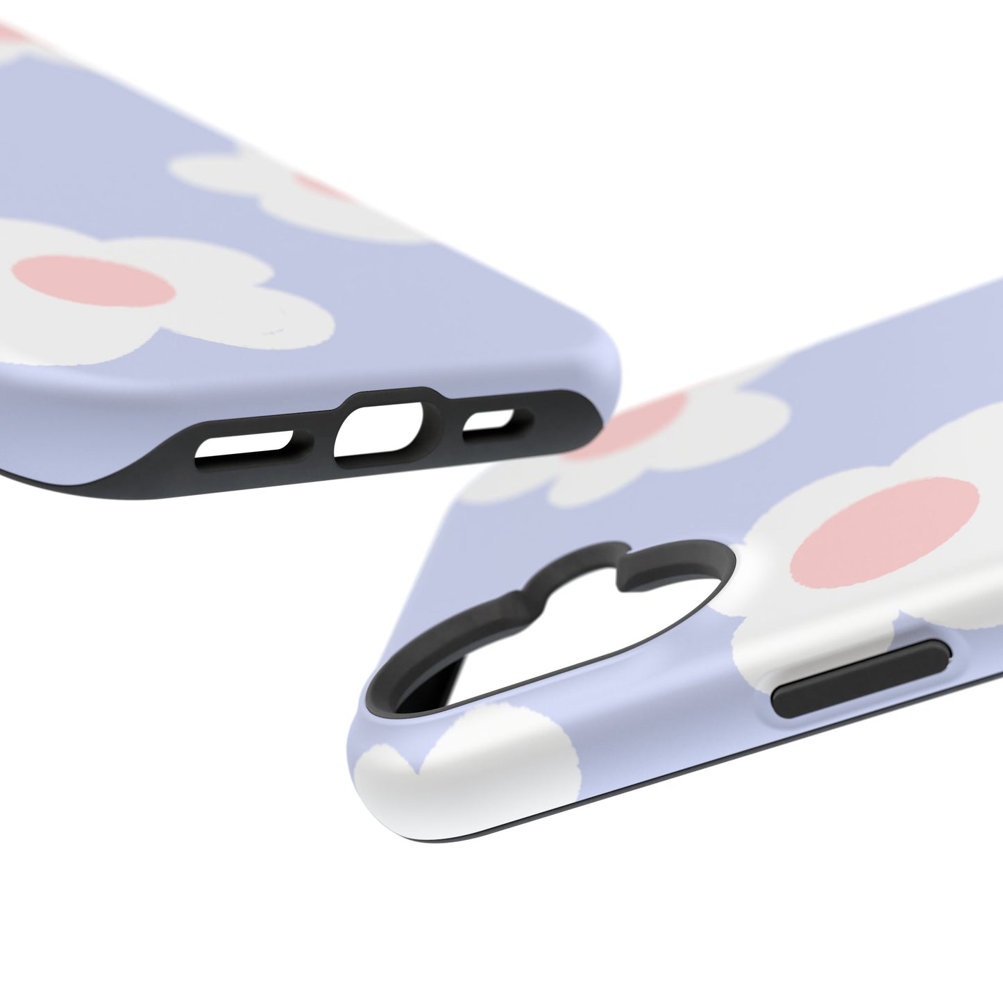 Retro Daisy Pastel Tough MagSafe iPhone Case – Durable Design with Soft Matte Finish