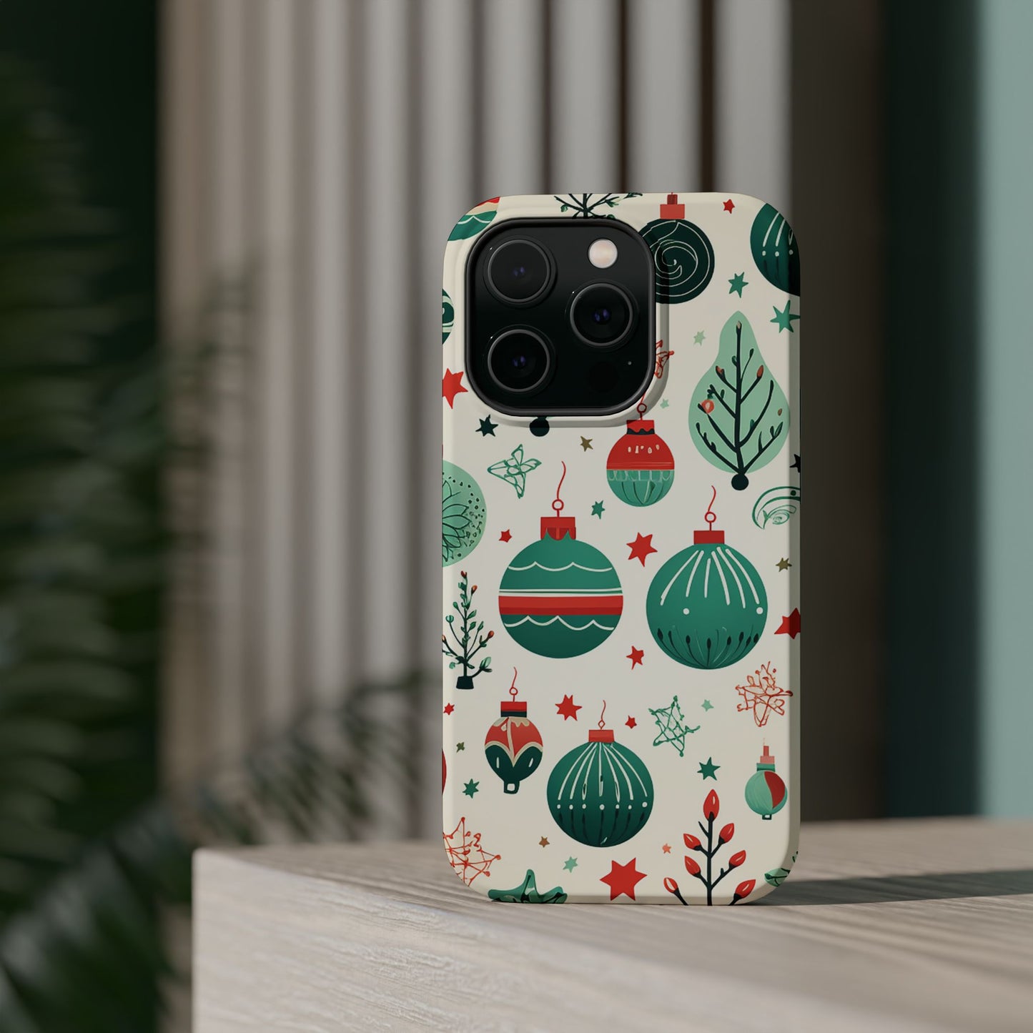 Vintage Christmas Ornaments Pattern – MagSafe iPhone Series Case