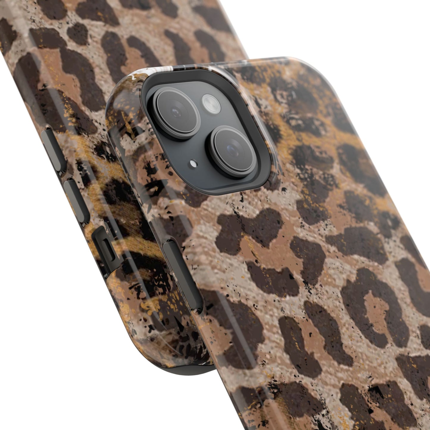 Vintage Distressed Leopard Print - MagSafe iPhone Series Case