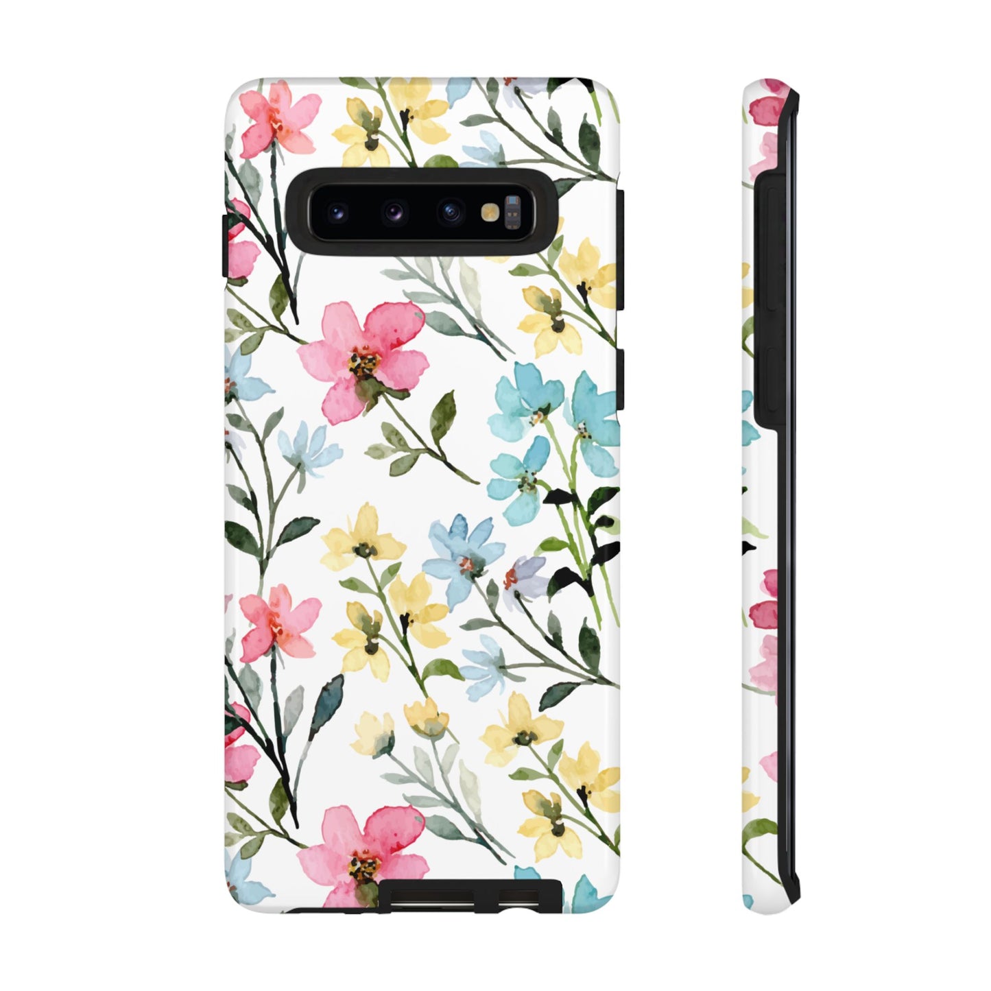 Watercolor Floral Bliss – Samsung Galaxy Case with Pastel Flower Design