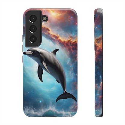 Cosmic Dolphin Space Vibes - Samsung Galaxy Case