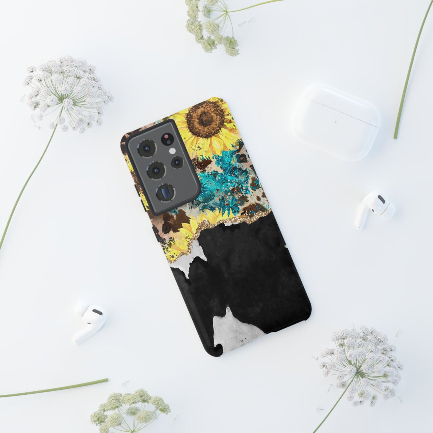 Rustic Sunflower Leopard Glam - Samsung Galaxy Series Case