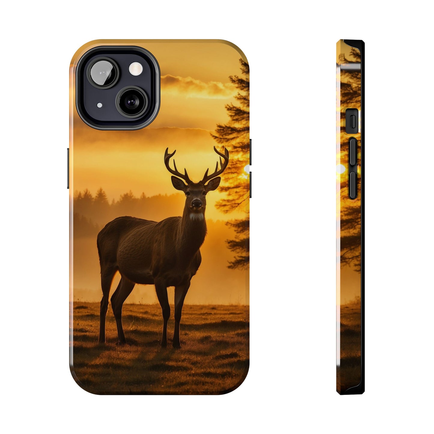 Sunset Majesty: Regal Stag – iPhone Case