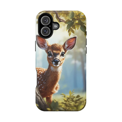 Whimsical Fawn in a Sunlit Forest MagSafe iPhone Case