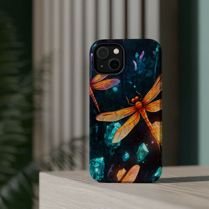 Mystical Dragonflies & Crystals – MagSafe iPhone Series Case