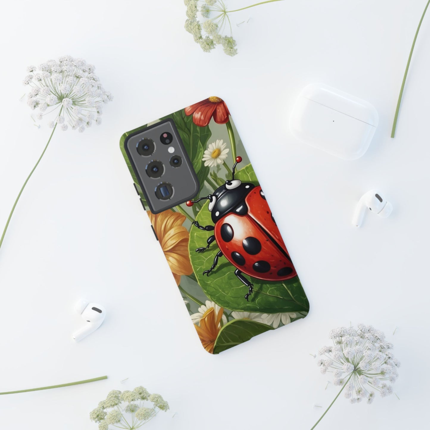 Ladybug Garden Samsung Galaxy Case – Nature-Inspired Design