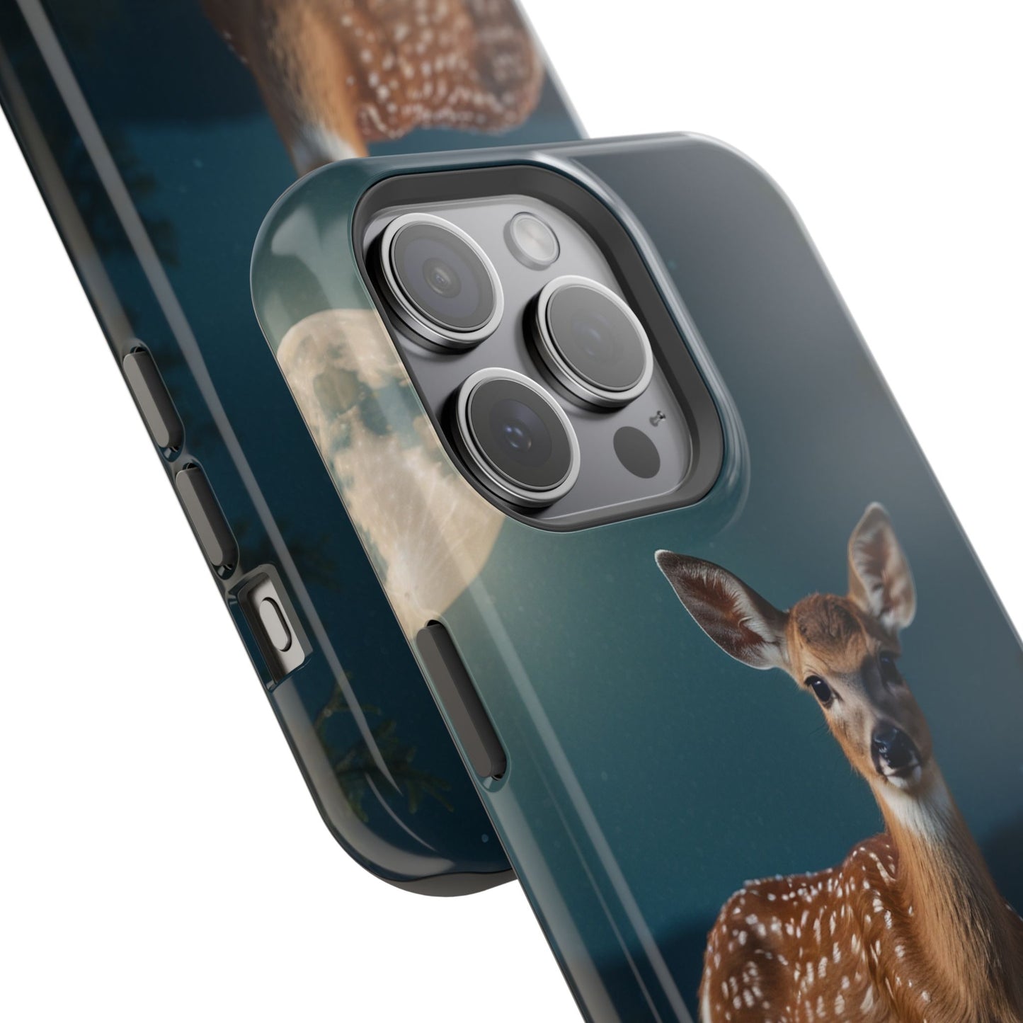 MagSafe-Compatible iPhone Case – Mystic Fawn Under the Moonlit Sky