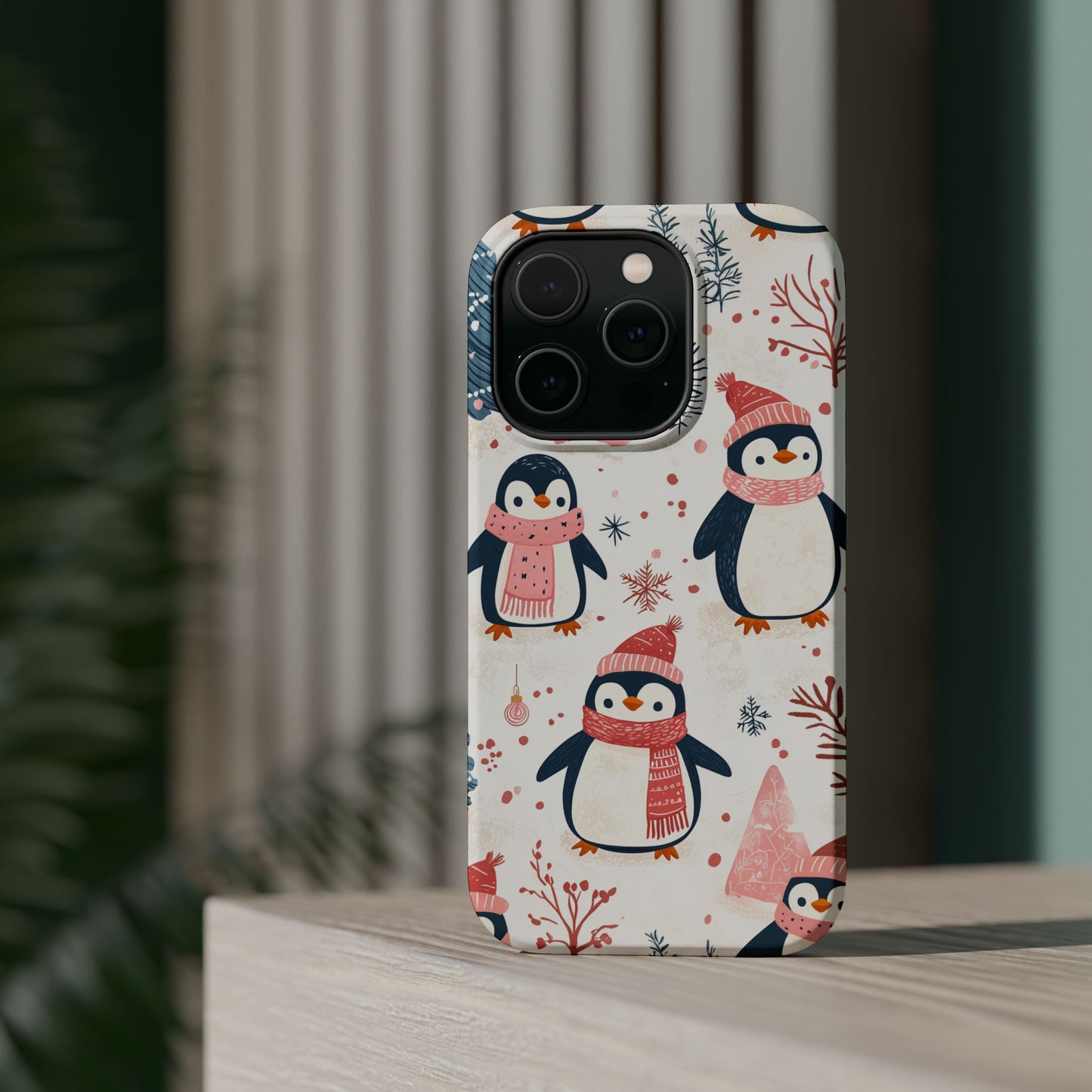 Penguin Paradise – Christmas Cheer MagSafe iPhone Case