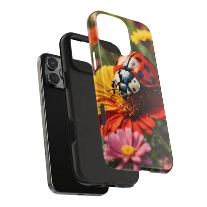 Ladybug on Orange Daisy - iPhone Series Case