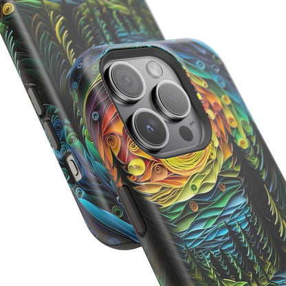 Radiant Forest Sunset MagSafe iPhone Case – Artistic Landscape Design