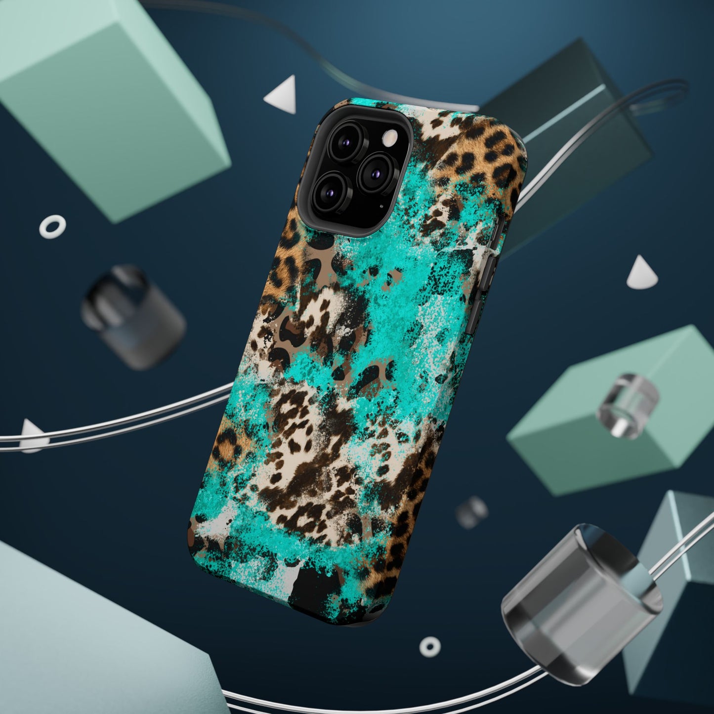 Aqua Splash Leopard - MagSafe iPhone Series Case