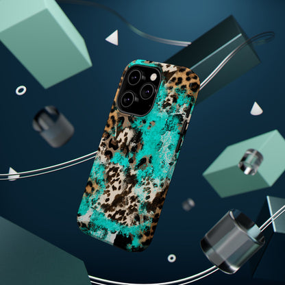 Aqua Splash Leopard - MagSafe iPhone Series Case