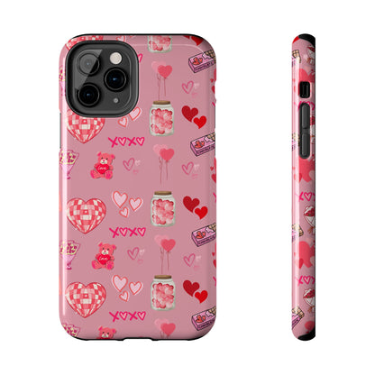 Pink Valentine Love Collage – iPhone Case