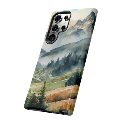 Serene Alpine Forest - Samsung Galaxy Case