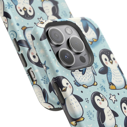 Cute Penguin Parade iPhone Case