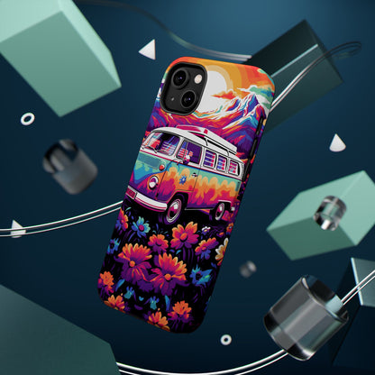 Groovy Floral Sunset Van – MagSafe iPhone Series Case