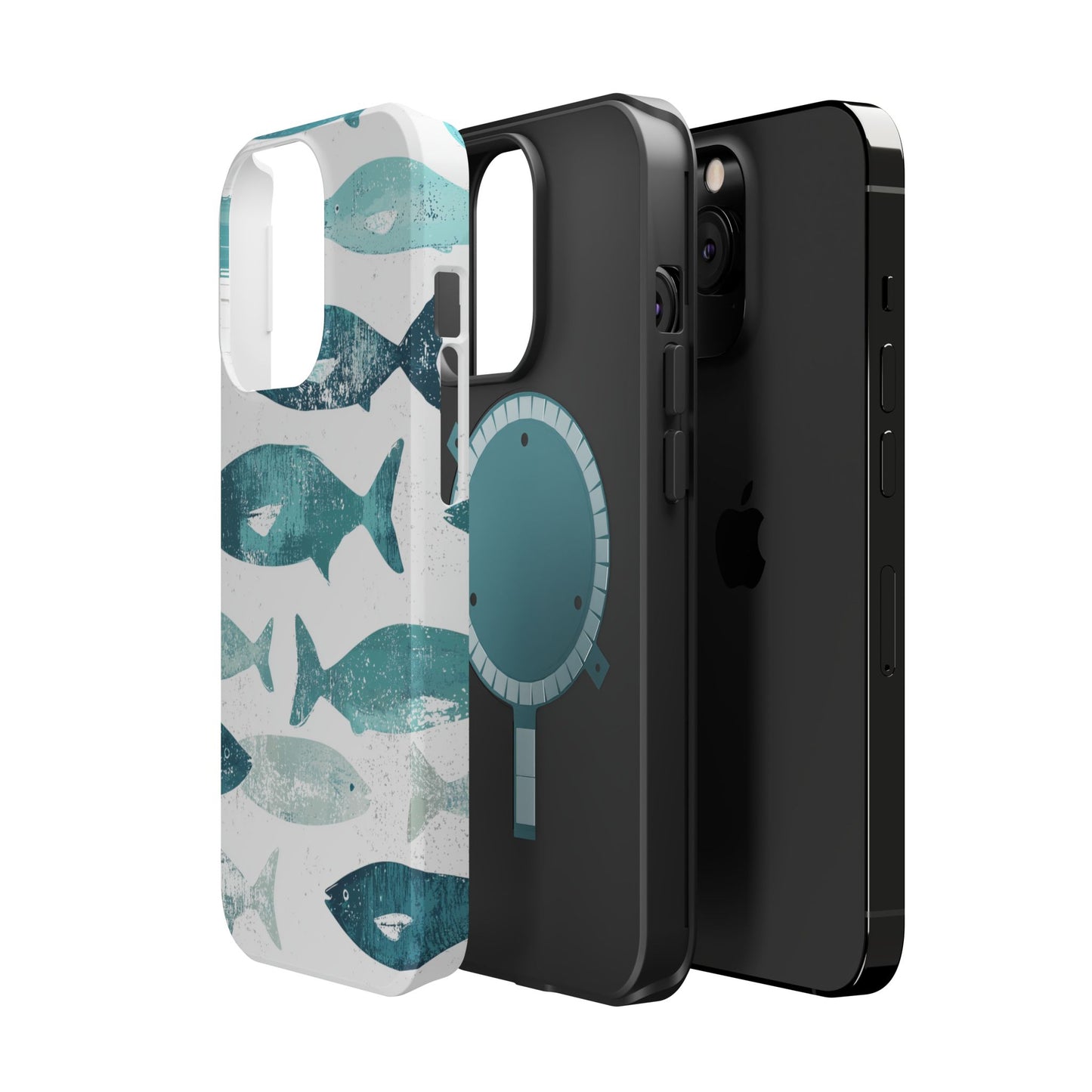 Vintage Blue Fish Print - MagSafe iPhone Series Case