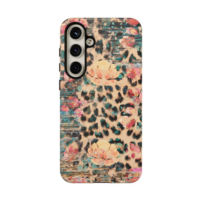 Rustic Floral Leopard - Samsung Galaxy Series Case