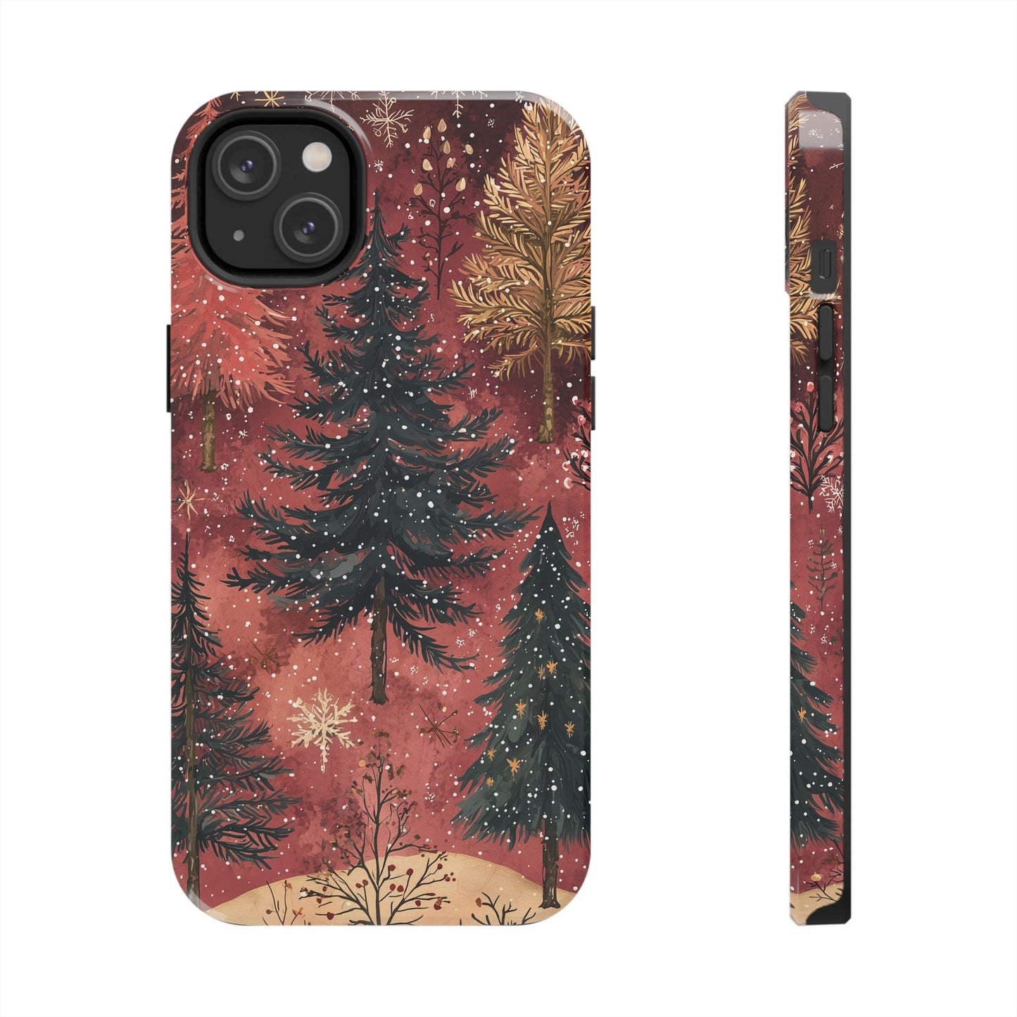 Rustic Red Winter Forest - iPhone Series Case