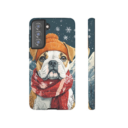 Cozy French Bulldog Samsung Galaxy Case – Rustic Fireplace Protective Cover