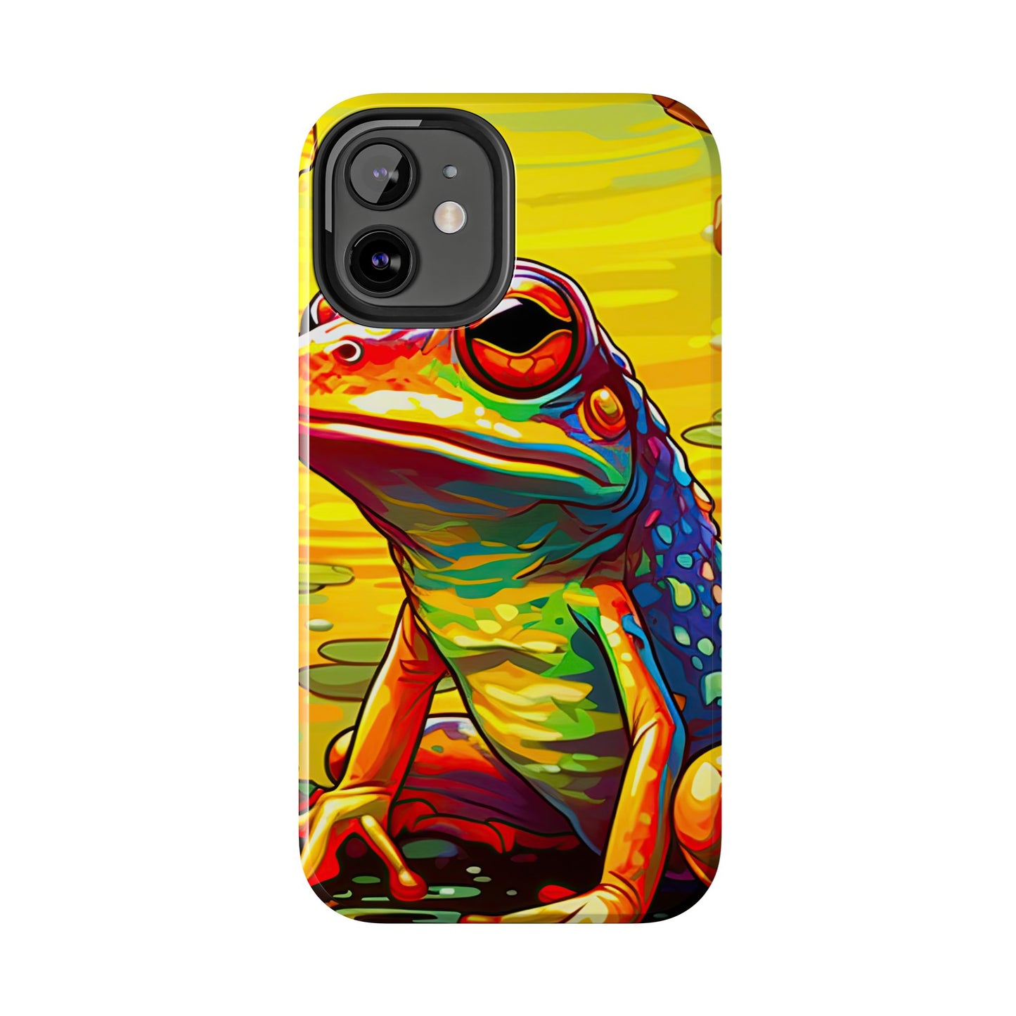 Vibrant Rainbow Frog Design – iPhone Series Case