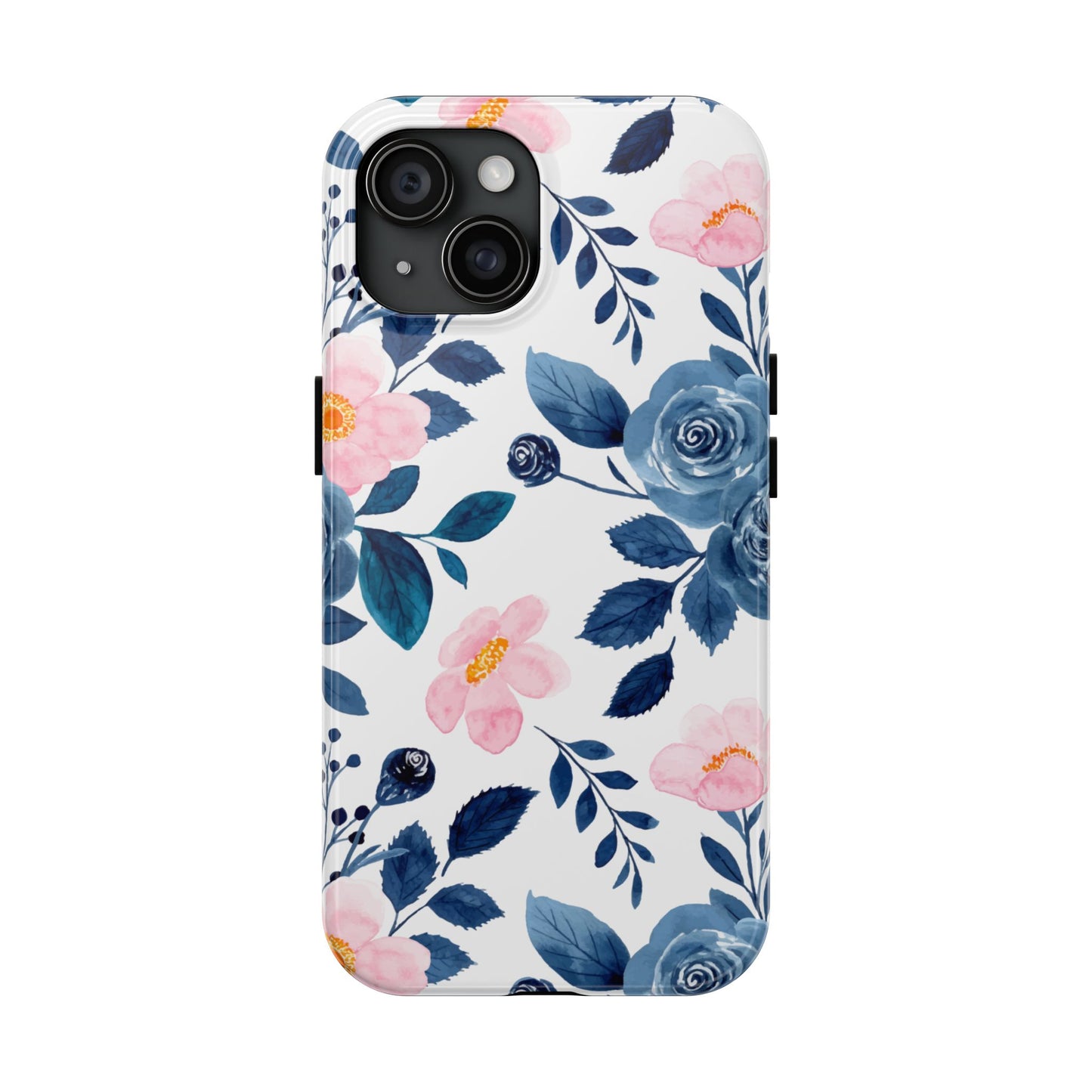 Pastel Garden Charm – iPhone Series Case with Watercolor Flowers