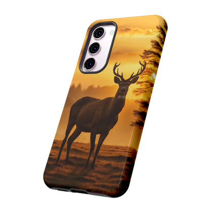 Sunset Majesty: Regal Stag – Samsung Galaxy Case