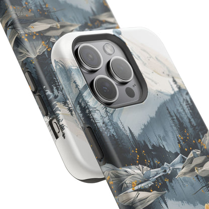 Silver Alpine Wildflower iPhone Case