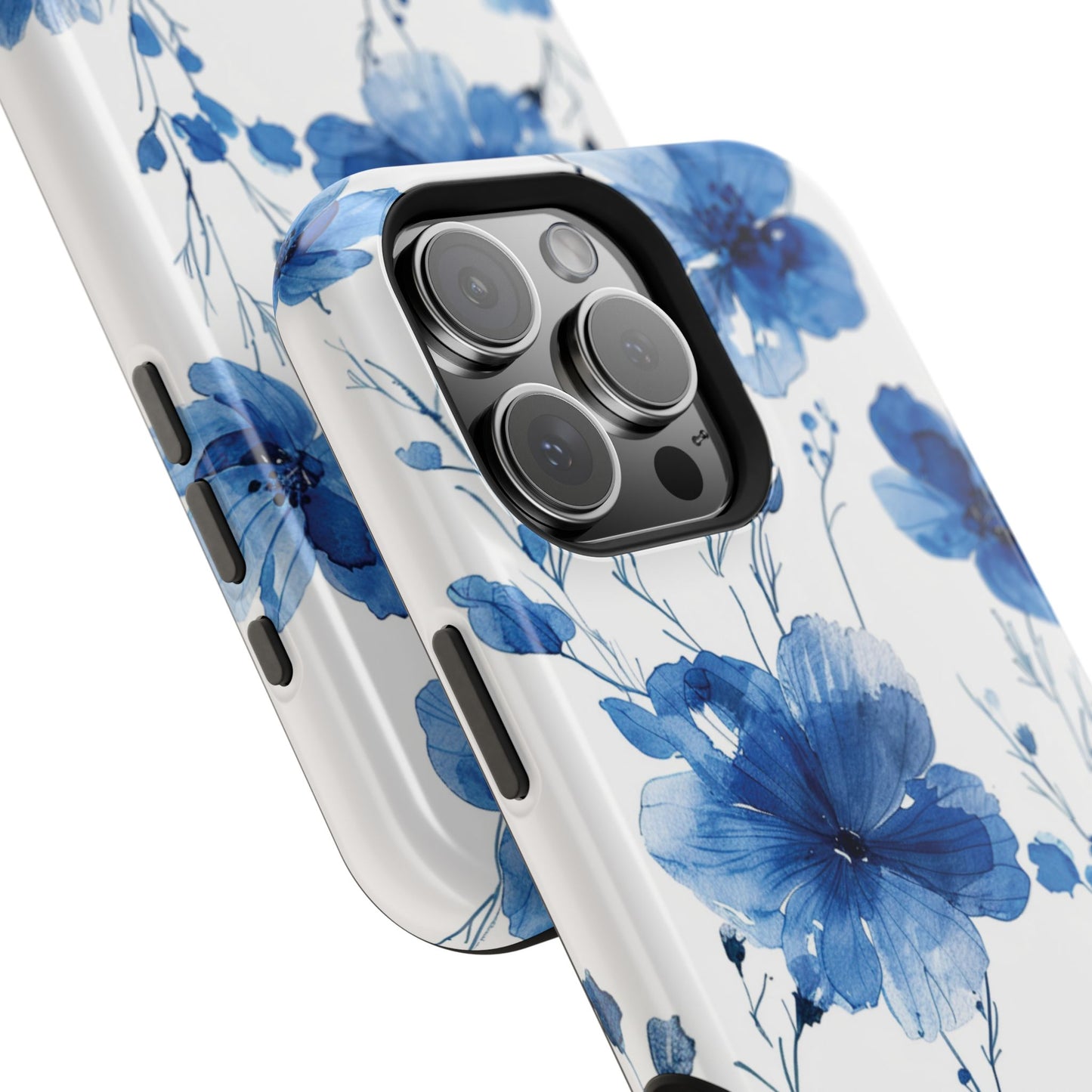 Ethereal Blue Blossoms iPhone Case