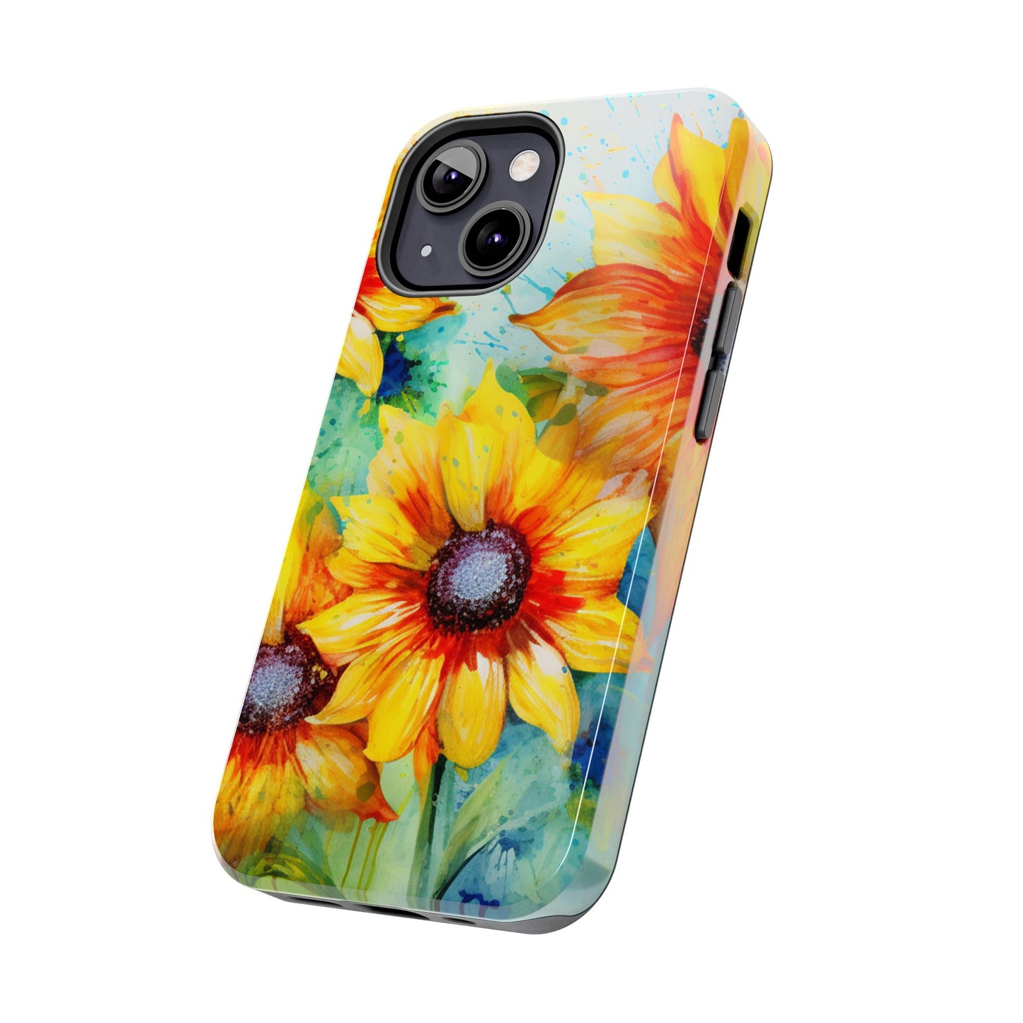 Watercolor Sunflower Splash - iPhone Series Case