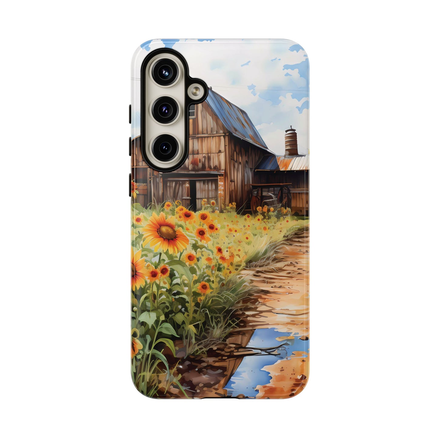 Sunflower iPhone Case  Rustic Farm Style