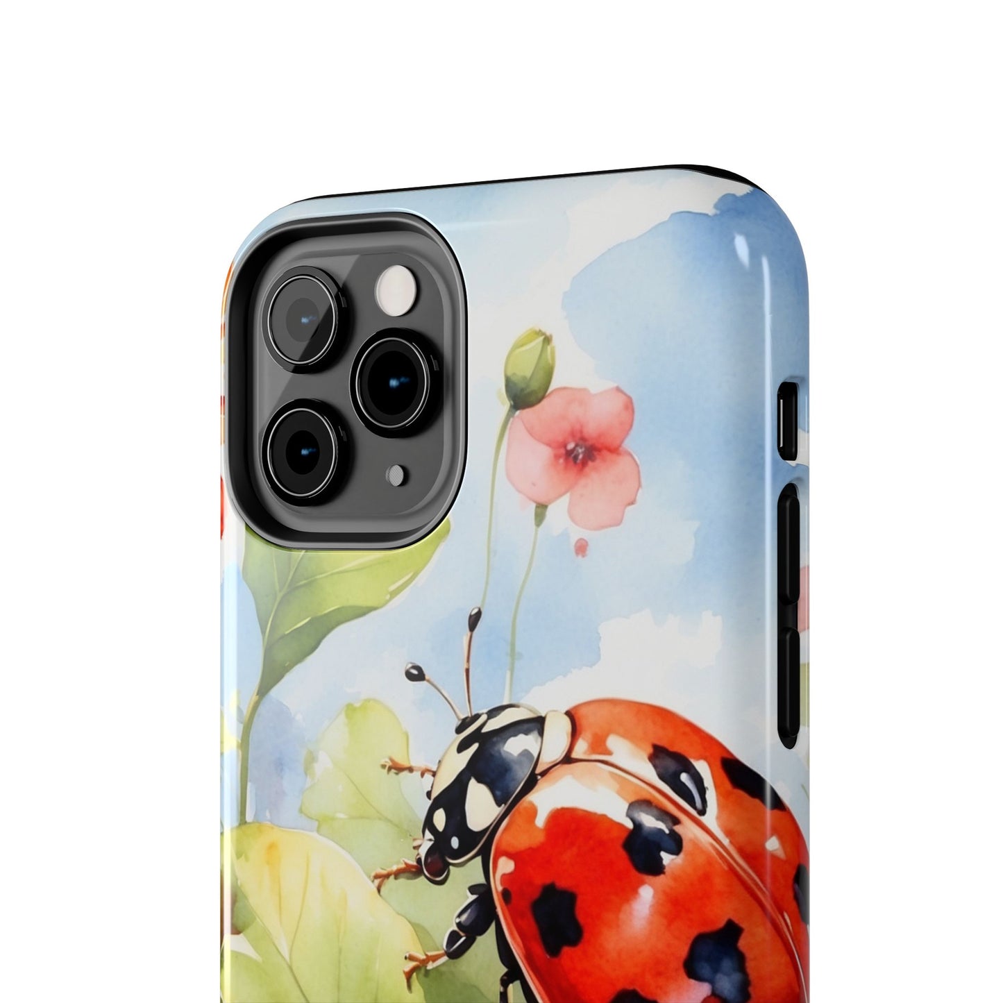 Watercolor Ladybug & Poppy Fields - iPhone Series Case