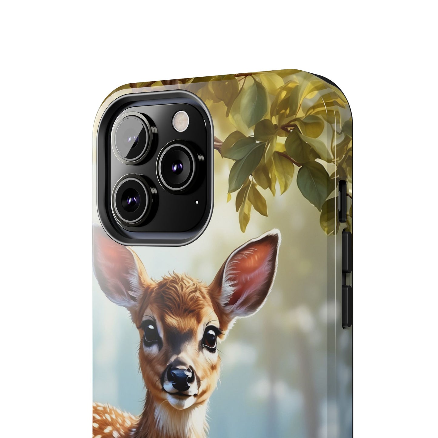 Whimsical Fawn in a Sunlit Forest iPhone Case