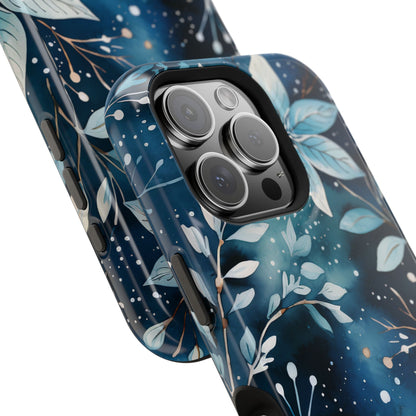 Midnight Frost Botanical – MagSafe iPhone Case