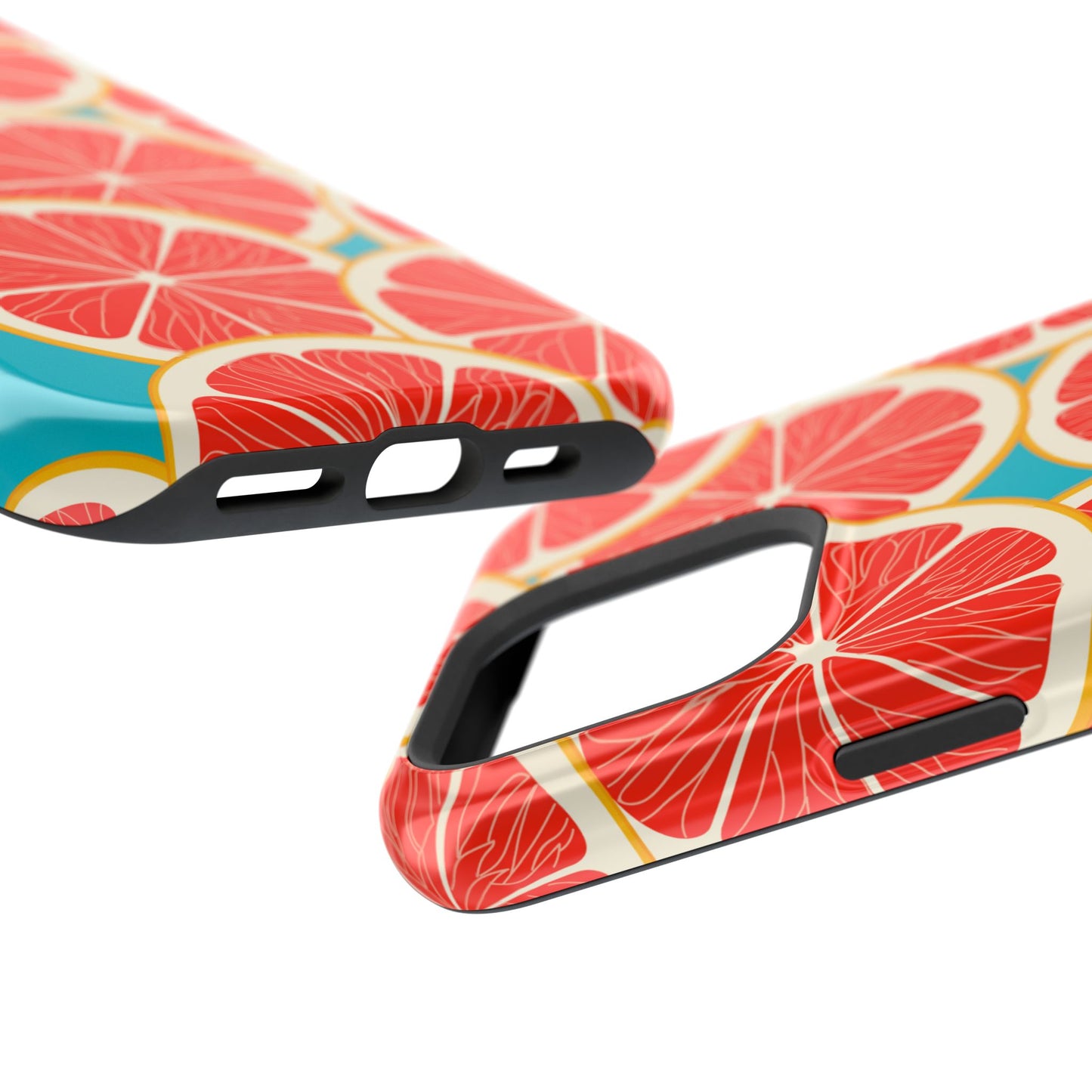 Ruby Grapefruit Pop Tough MagSafe iPhone Case – Vibrant Citrus Design, Shock-Resistant Protection