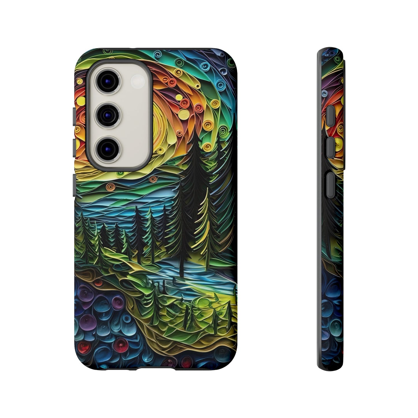 Radiant Forest Sunset Samsung Galaxy Case – Artistic Landscape Design