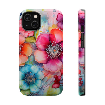 Vibrant Watercolor Floral Garden - MagSafe iPhone Series Case