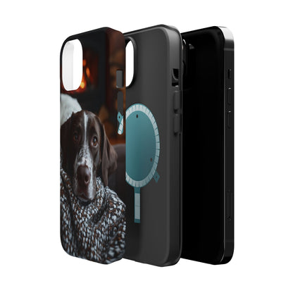 Majestic German Shorthaired Pointer MagSafe iPhone Case – Sunset Prairie Design